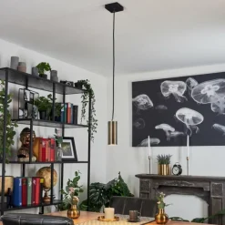 hofstein Suspension Javel Noir, 1 lumière