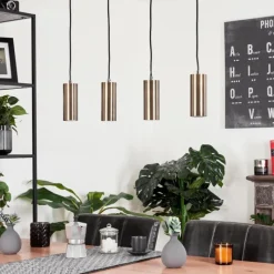 Luminaires Scandinaves-hofstein Suspension Javel Noir, 4 lumières