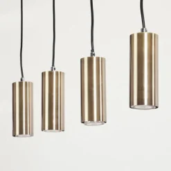 Luminaires Scandinaves-hofstein Suspension Javel Noir, 4 lumières