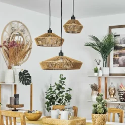 Luminaires Scandinaves-hofstein Suspension Joinal Noir, 3 lumières