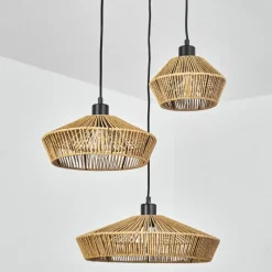 Luminaires Scandinaves-hofstein Suspension Joinal Noir, 3 lumières