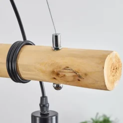 Luminaires Scandinaves-hofstein Suspension Lantic Écru, Noir, 4 lumières