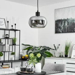 hofstein Suspension Lissy Noir, 1 lumière