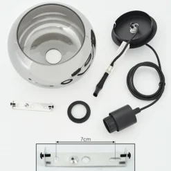 hofstein Suspension Lissy Noir, 1 lumière