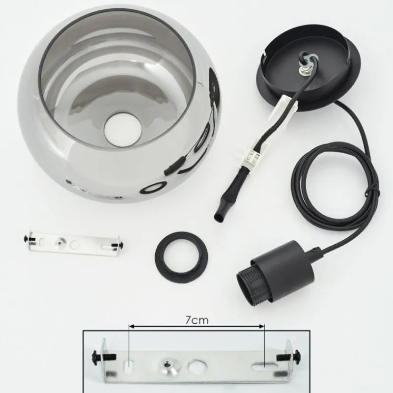 hofstein Suspension Lissy Noir, 1 lumière