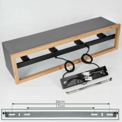 Lampes En Tissu-hofstein Suspension Lure Noir, 4 lumières