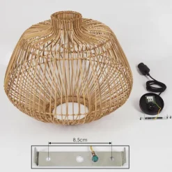 Luminaires Scandinaves-hofstein Suspension Mani Écru, 1 lumière