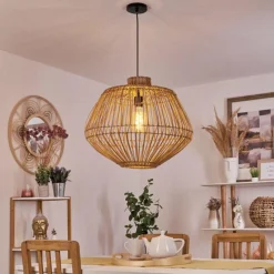 Luminaires Scandinaves-hofstein Suspension Mani Écru, 1 lumière