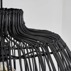 Luminaires Scandinaves-hofstein Suspension Mani Noir, 1 lumière