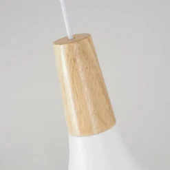 Luminaires Scandinaves-hofstein Suspension Mansle Écru, Blanc, 1 lumière