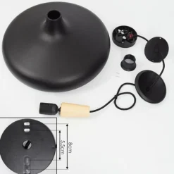 Luminaires Scandinaves-hofstein Suspension Mansle Écru, Noir, 1 lumière