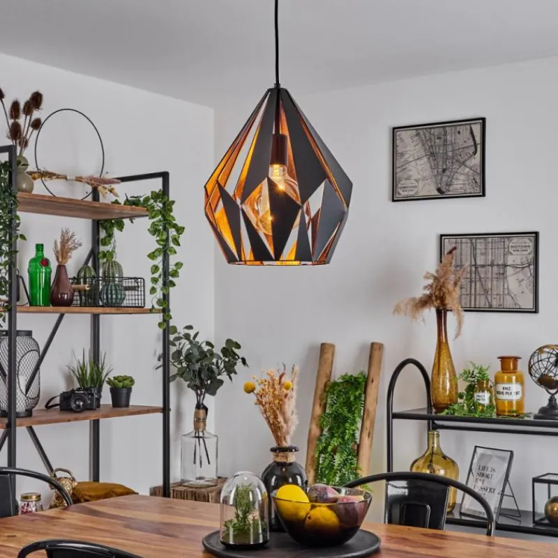 Luminaires Orientaux-hofstein Suspension Marang Noir, 1 lumière