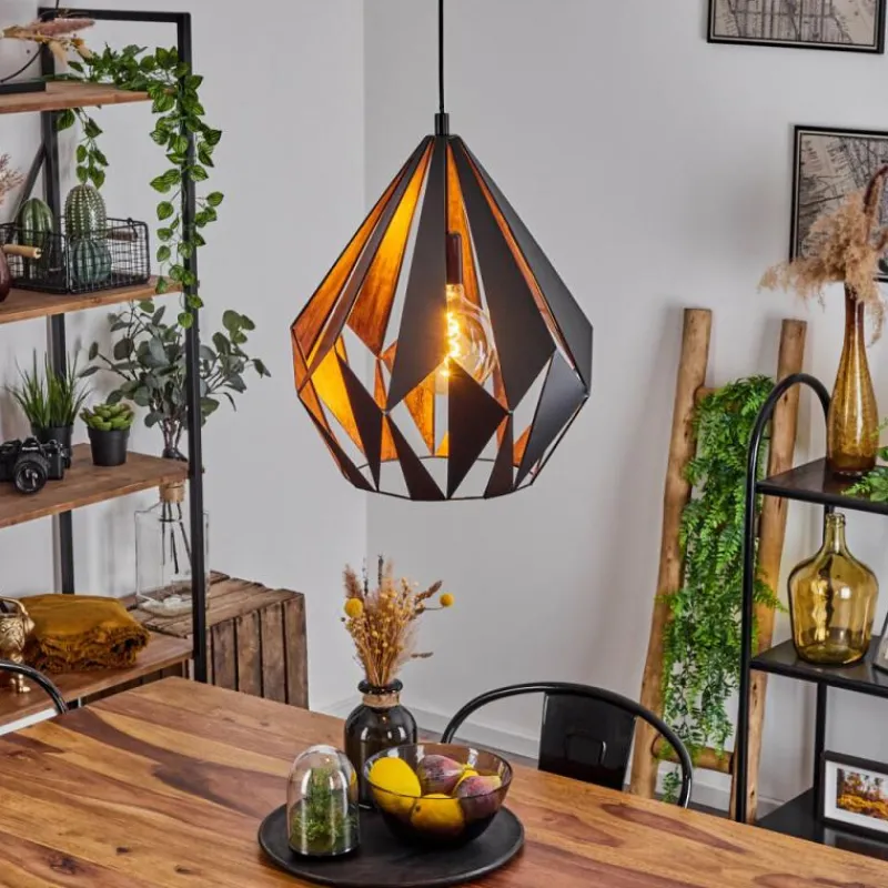 Luminaires Orientaux-hofstein Suspension Marang Noir, 1 lumière