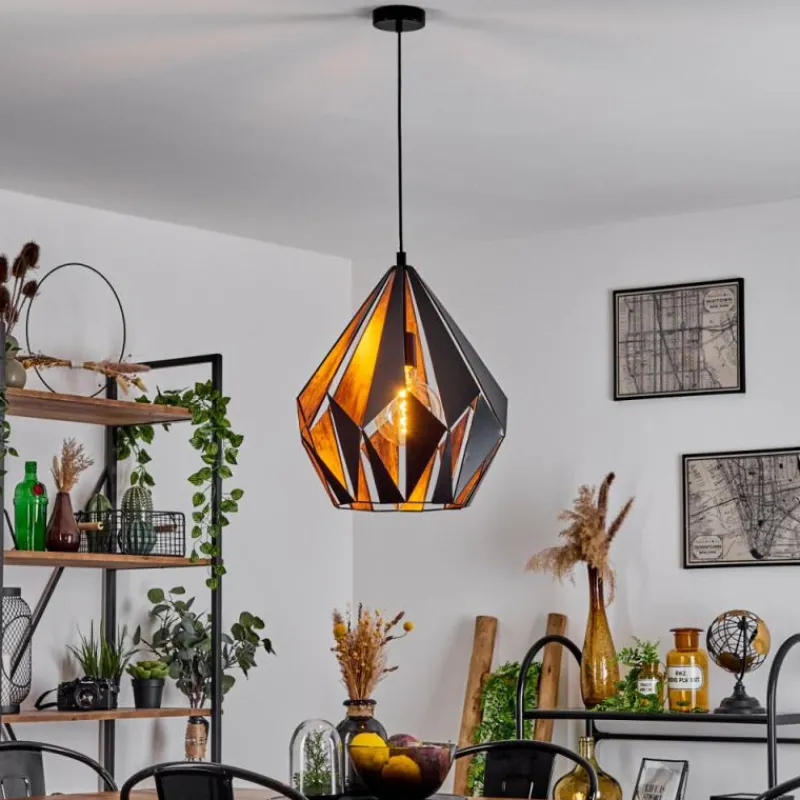 Luminaires Orientaux-hofstein Suspension Marang Noir, 1 lumière