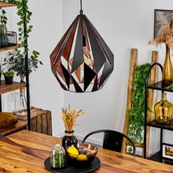 Luminaires Orientaux-hofstein Suspension Marang Noir, 1 lumière