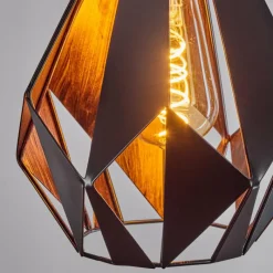 Luminaires Orientaux-hofstein Suspension Marang Noir, 3 lumières