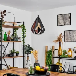 Luminaires Orientaux-hofstein Suspension Marang Noir, 1 lumière