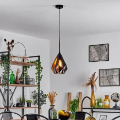 Luminaires Orientaux-hofstein Suspension Marang Noir, 1 lumière