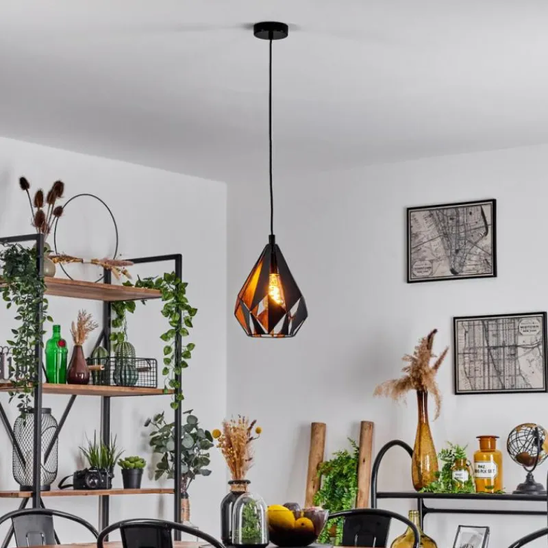 Luminaires Orientaux-hofstein Suspension Marang Noir, 1 lumière