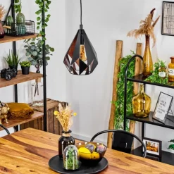 Luminaires Orientaux-hofstein Suspension Marang Noir, 1 lumière