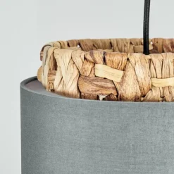 Lampes En Tissu-hofstein Suspension Marieux Noir, 3 lumières