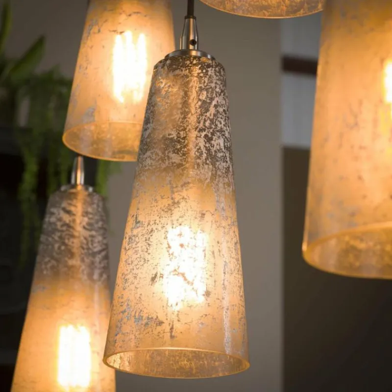 hofstein Suspension Mateus Noir, 7 lumières