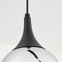 Luminaires Scandinaves-hofstein Suspension Maynal Noir, 3 lumières