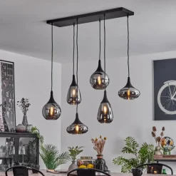 hofstein Suspension Maynal Noir, 6 lumières