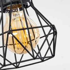 Luminaires Scandinaves-hofstein Suspension Mechaico Écru, Noir, 4 lumières