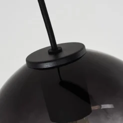 Suspension Verre Fumé-hofstein Suspension Mechaico Noir, 3 lumières