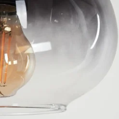 Suspension Verre Fumé-hofstein Suspension Mechaico Noir, 3 lumières