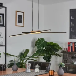 hofstein Suspension Meiral LED Noir, 2 lumières