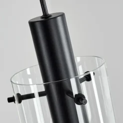 hofstein Suspension Miaqui Noir, 3 lumières