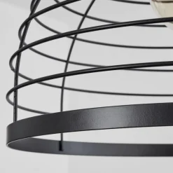 hofstein Suspension Omba Écru, Noir, 1 lumière