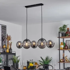 Suspension Verre Fumé-hofstein Suspension Orieux Fumé, 5 lumières