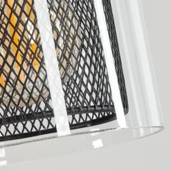 hofstein Suspension Pajonales Noir, 4 lumières