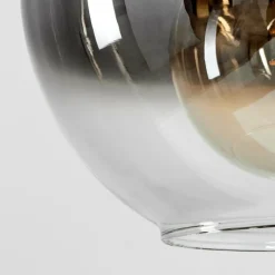 Suspension Verre Fumé-hofstein Suspension Pascal Noir, 7 lumières