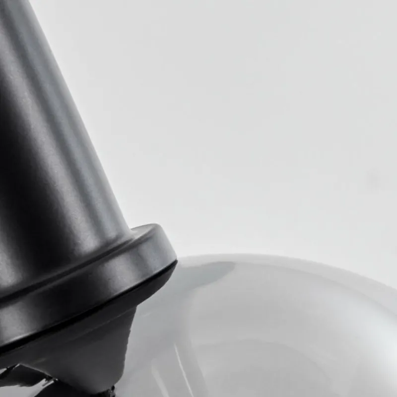 Suspension Verre Fumé-hofstein Suspension Pascal Noir, 5 lumières