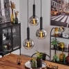 Suspension Verre Fumé-hofstein Suspension Pascal Noir, 3 lumières