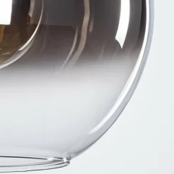 Suspension Verre Fumé-hofstein Suspension Pascal Noir, 1 lumière