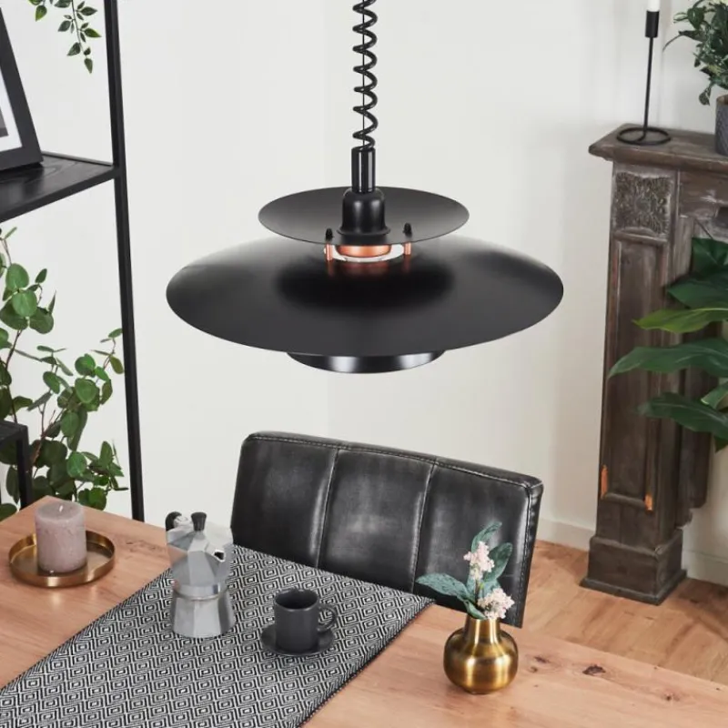 Luminaires Scandinaves-hofstein Suspension Pietranera Noir, 1 lumière