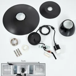 Luminaires Scandinaves-hofstein Suspension Pietranera Noir, 1 lumière