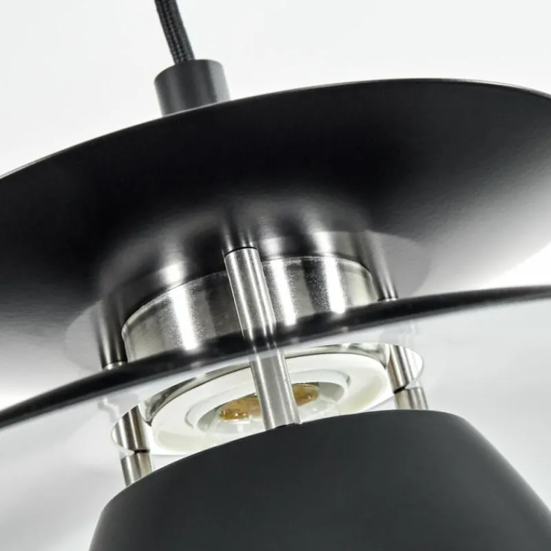 Luminaires Scandinaves-hofstein Suspension Pietranera Noir, 1 lumière