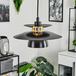 Luminaires Scandinaves-hofstein Suspension Pietranera Noir, 1 lumière