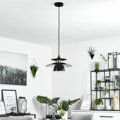 Luminaires Scandinaves-hofstein Suspension Pietranera Noir, 1 lumière