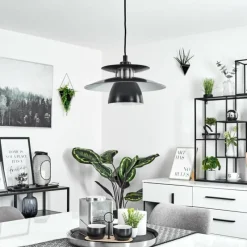 Luminaires Scandinaves-hofstein Suspension Pietranera Noir, 1 lumière
