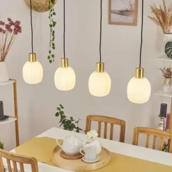 hofstein Suspension Pintacura Laiton, 4 lumières