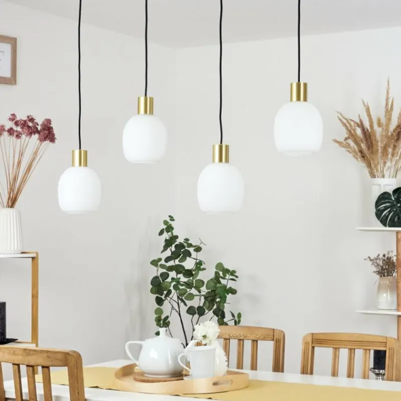 hofstein Suspension Pintacura Laiton, 4 lumières