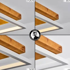 Luminaires Scandinaves-hofstein Suspension Pompu LED Écru, Blanc, 1 lumière