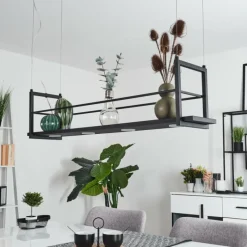 hofstein Suspension Quirihue LED Noir, Blanc, 6 lumières